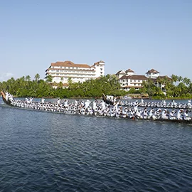 Boat racing in the Kerala backwaters